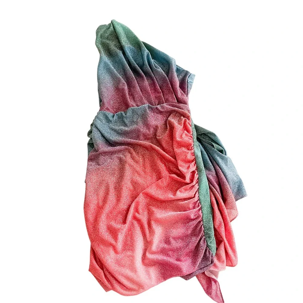 PatBO Multicolor One-Shoulder Mini Dress - Picture 7 of 9